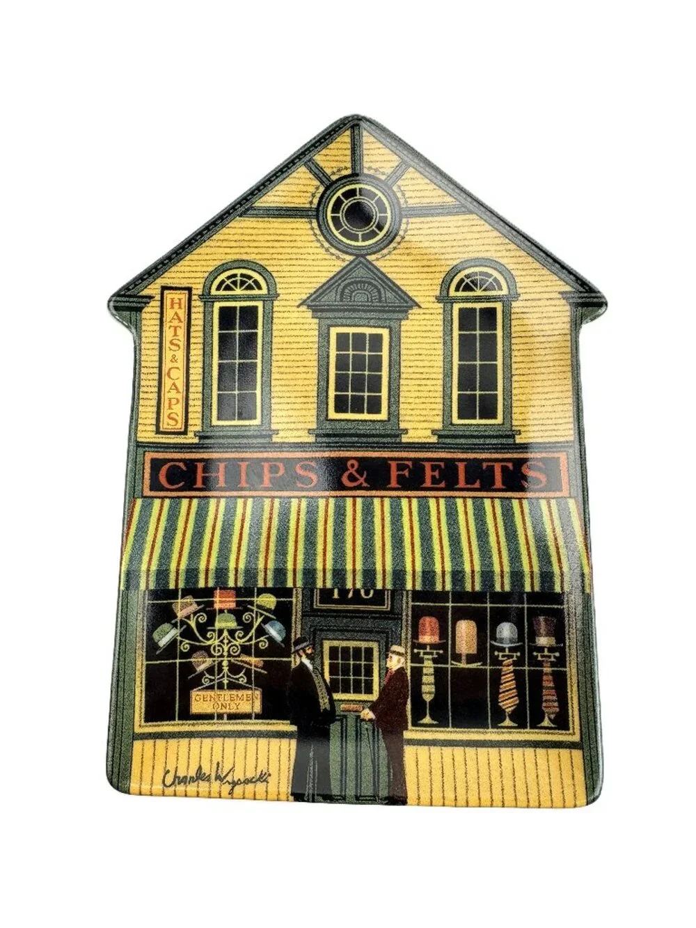 Wysocki Folktown Wall Art Porcelain Plate 